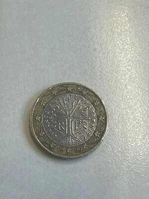 Pièce 1 euro France 1999 arbre de vie Rare - Photo 1/2