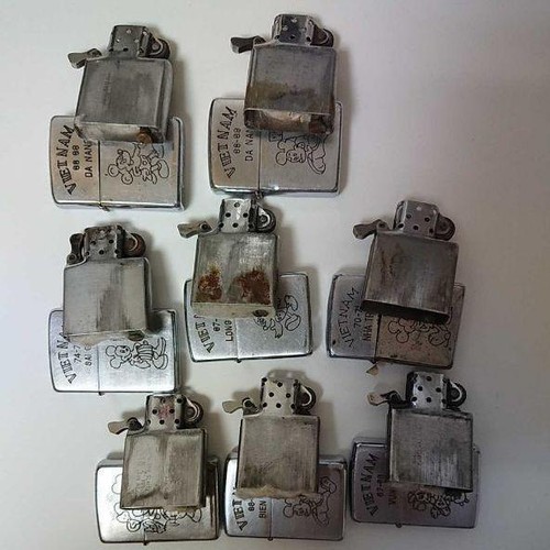 1960-70 Vintage Vietnam 8 Juego de Zippo con Estuche de Colección Mickey y Minnie - Imagen 10 de 10