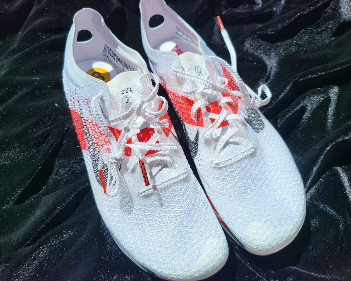 NEW MENS Nike AIR ZOOM VICTORY WHITE RED EM EDITION SZ 7 FJ0668