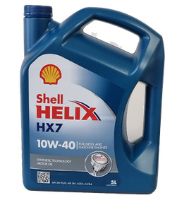 Shell Helix HX7 10W40 Synthetic - 5L engine oil 550053738 550070413