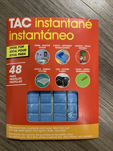 Instant Tac Reuseable Adhesive Sticky Tac New For Home Office School Crafts Blue
