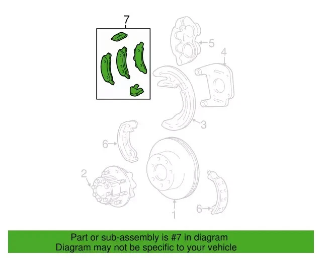 Juego de pastillas de freno de disco trasero Ford E-150 2005-2007 Premium Motorcraft BR-1046-B Foto 3 de 4