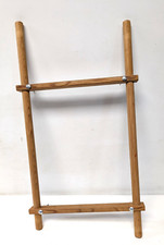 Needlepoint Embroidery Tapestry Scroll Frame 21"x12" Pine Wood Cross Stitch