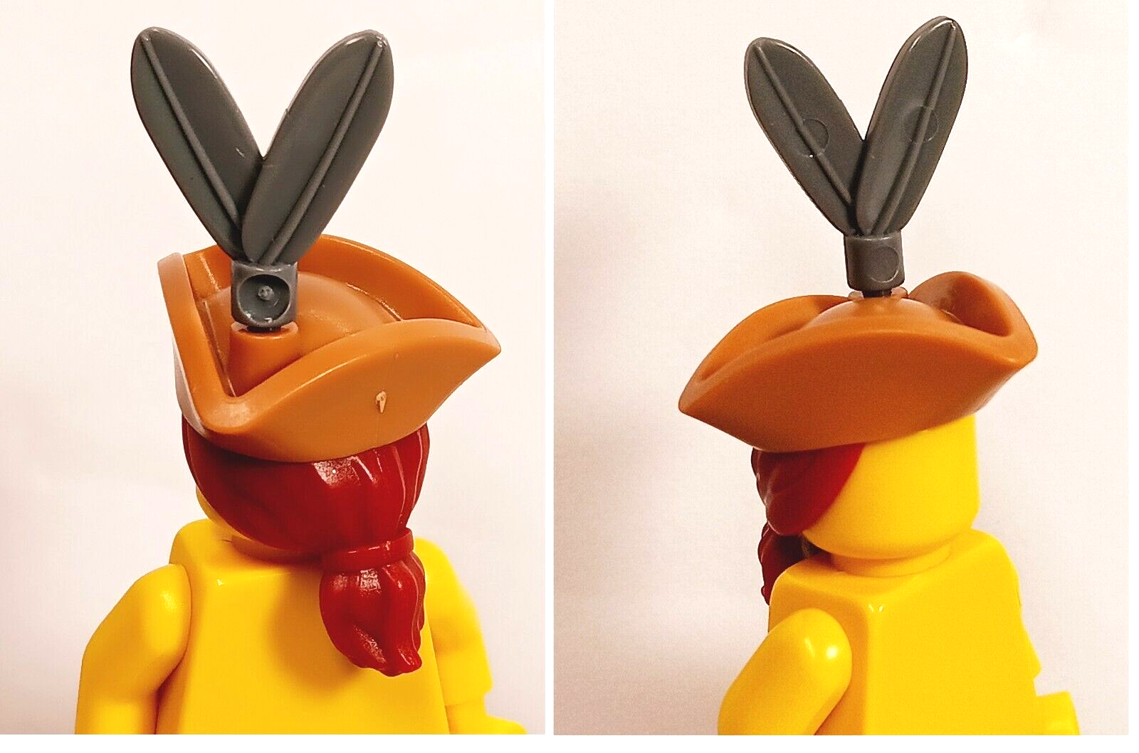 Nuovo cappello LEGO BAM Patriot capelli milizia civile americana berretto piuma tricone pony