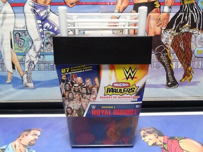 NEW 2015 WWE Royal Rumble Micro Maulers Ring 27 Plastic Figures Wicked Cool Toys
