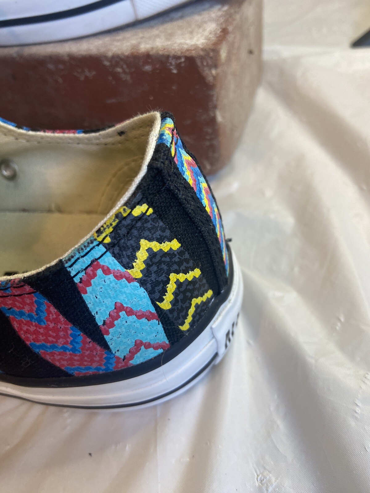 Women's Convers Chuck Taylor- All-Star-Friendship Bracelet Tennis Shoes- Size 8 thumbnail 6