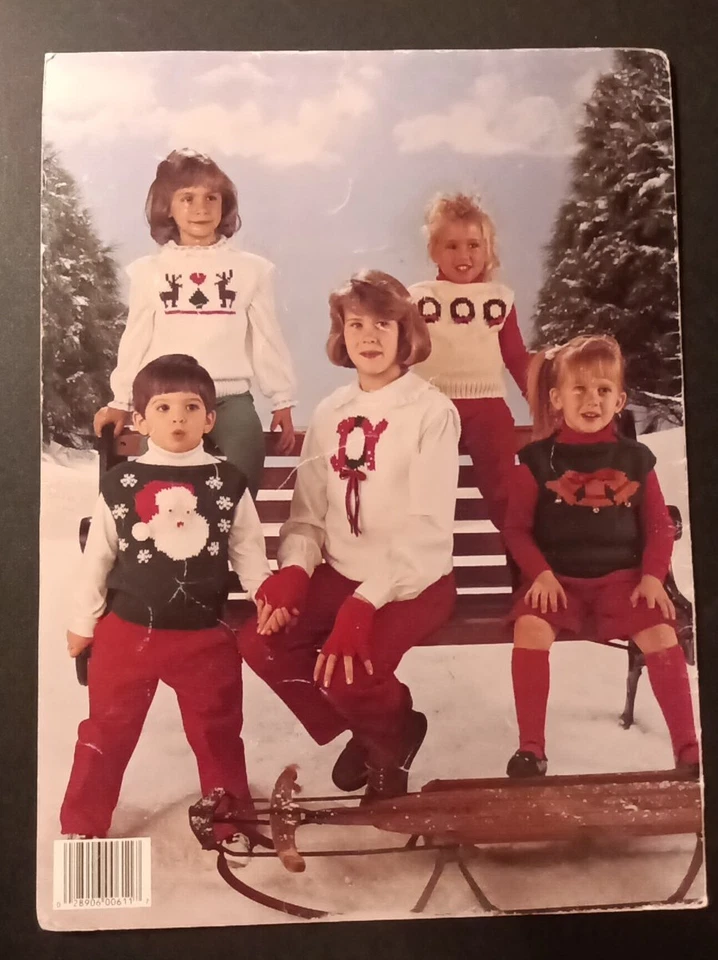 Christmas Vests to Kids Leisure Arts #611 Santa Bells Teddy Bears Trees - Image 2 of 2