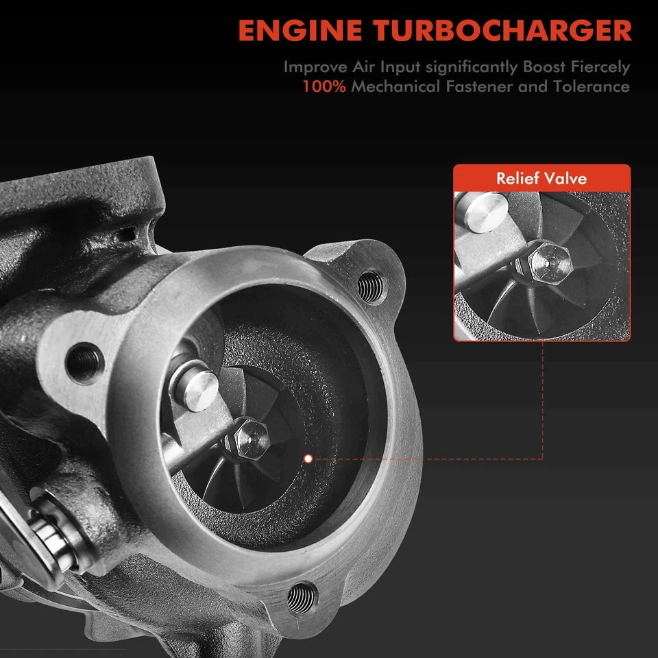 Turbo Turbocharger GT1752 for Saab 9-3 Base 2000-2001 9-5 1999-2005 L4 2.0L 2.3L - Image 4 of 4