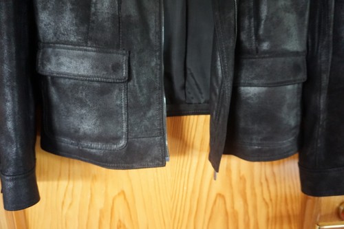 Damen Velours Leder Jacke ,Betty Barclay Schwarz , Gr. 44 - Bild 4 von 10