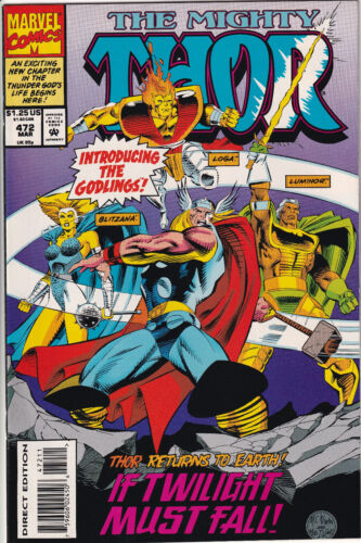 THE MIGHTY THOR Vol. 1 #472 March 1994 MARVEL Comics - Heimdall - Picture 1 of 2