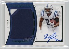 2018 Panini National Treasures Green Jersey Number 13/21 Nyheim Hines Auto 9l4