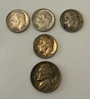 Lot 4 Dimes 3 x 1963 1 x 1956 Silver Roosevelt Dimes 90% Junk Silver 1943 Nickle