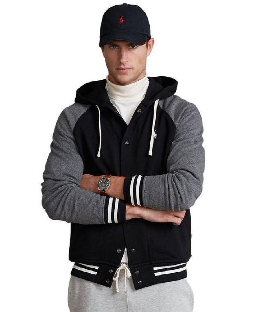 Current Qr Tag Polo Ralph Lauren Felpa Giacca Pony Ricamo Stadio Jump