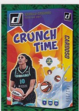 2025 Donruss WNBA #10 Kamilla Cardoso Crunch Time Green Fireworks #142/399
