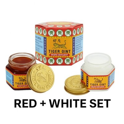 Tiger Oint 19.4g Rot Und Weiß Ointment 2 Stück Natürliche Balsam Salbe