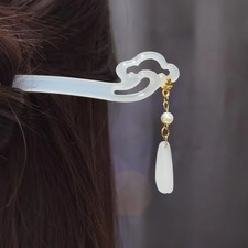 Elegant Chinese Style Hairpin with Tassel Handmade Hanfu Hair Accessory Women