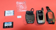 Motorola i850 Nextel Flip Phone Direct Talk  SIM  2 Batteries  Body Glove