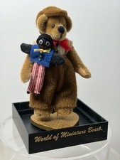 Vtg World of Miniature Bears / Fred with Golly 682 / Sherri Dodson / RARE