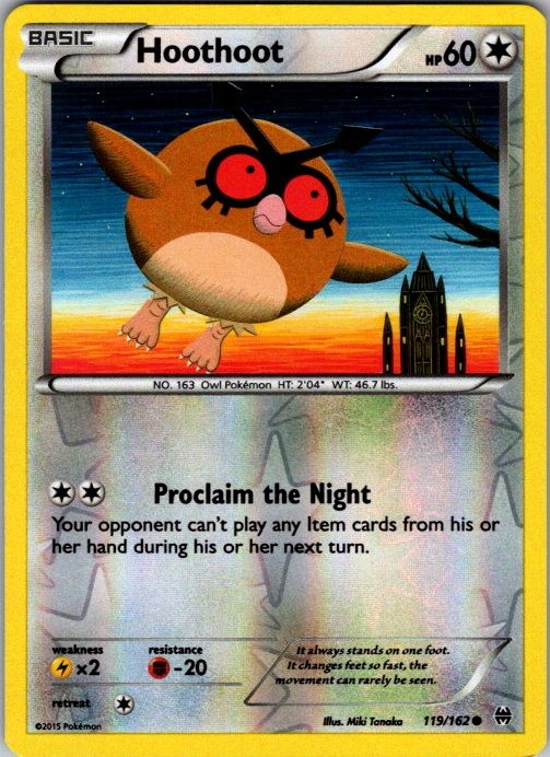 Hoothoot Common XY - BREAKthrough 119/162 NM