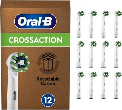 Oral-B Cross Action Zahnbürstenköpfe 12er Pack Aufsätze Oral Hygiene Refined