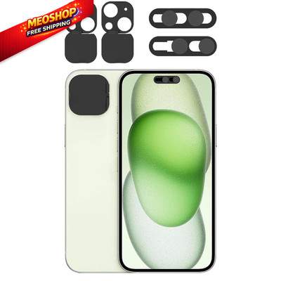 EYSOFT Privacy Cover Compatible for iPhone 15/15 Plus with 15/X15Plus, Black 