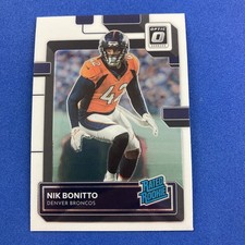 Nik Bonitto 2022 Donruss Optic Rookie Card #270 Denver Broncos. rookie card picture