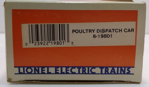 Lionel 6-19801 O Gauge Poultry Dispatch Lighted Chicken Car #19801 EX/Box - Picture 3 of 3
