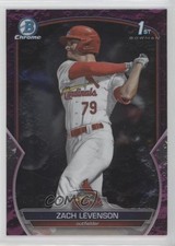 2023 Bowman Draft Chrome Fuchsia Lunar Refractor 45/199 Zach Levenson 13l2