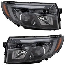 Left Right LED Headlights For Honda Ridgeline 2021-2023 w/ Bulb/s Auto High Beam