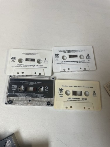Led Zeppelin Houses Of The Holy Coda 1,2,3 Physical Graffiti Cassette Tape Lot - Picture 8 of 8