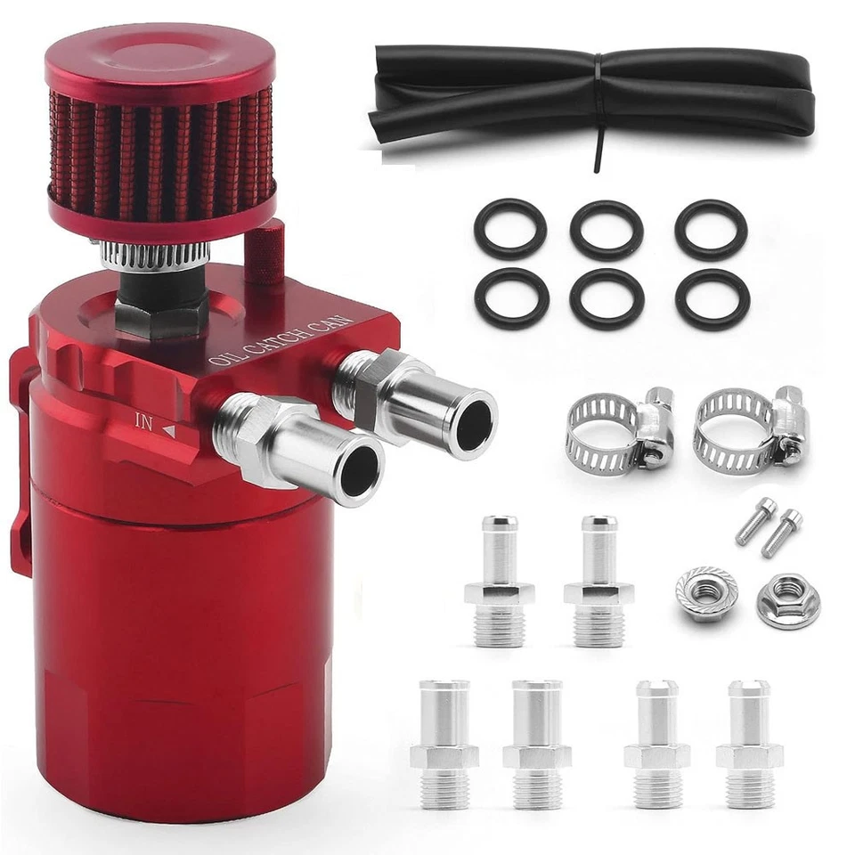 Комплект канистр для улавливания масла резервуар перегородка бак с дыхательным фильтром универсальный алюминий - Изображение 2 из 4