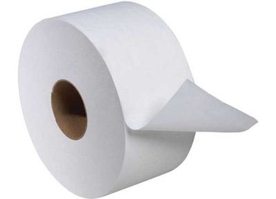 TORK (12-Pack) Mini Jumbo Bath Tissue Roll 2-Ply 7.36'' Dia White 751' 12024402