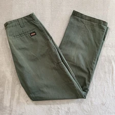 Jesse James Pants Mens 36x34 Green Canvas Grunge Workwear Adult Distressed VTG