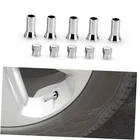5Set Tire Valve Caps, Car Tire Caps Covers, Chrome Plated Valve Stem TR414AC