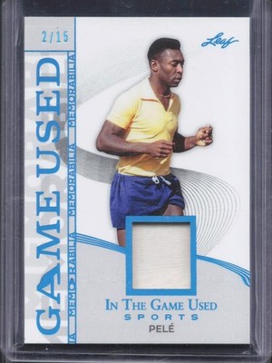 2025 Leaf In The Game Used Pele Game Used Jersey /15 Brazil | eBay
