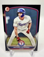 Anthony Gutierrez 2023 Bowman Draft Baseball Paper Black Rookie RC 1/1 Rangers