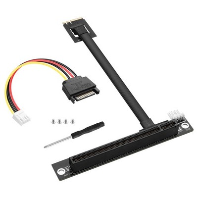 M.2 NGFF Key A+E auf PCIe X16 Verlängerungskabel M.2 auf PCI-E 16X Buchse Riser Kabel 