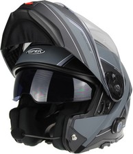 ViPER RS-V191 Blinc Bluetooth Flip-Up Motorcycle Motorbike Helmet - Raze Grey