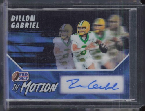 2025 Leaf Pro Set Metal In Motion Blue Lava Dillon Gabriel 8/9 Auto RC Rookie