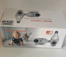 Smart Camera WiFi Panorama Light Bulb Security Camera V380 Pro