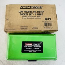 Oem Tools 7 Piece Oil Filter Removal Socket Set Oil Canister Cap Sockets 27197