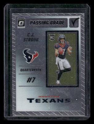 2023 Donruss Optic #PG-CS C.J. Stroud Rookie Passing Grade Houston Texans