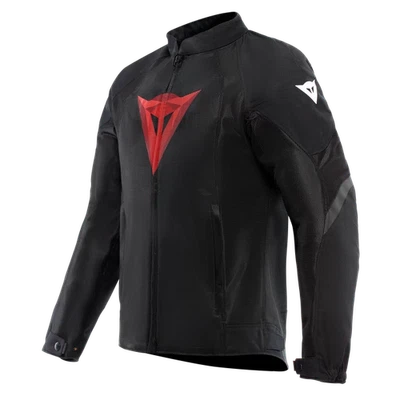 DAINESE HEROSPHERE AIR TEX JACKET Veste de moto d'été Noir/Rouge Diamant - Photo 1/3