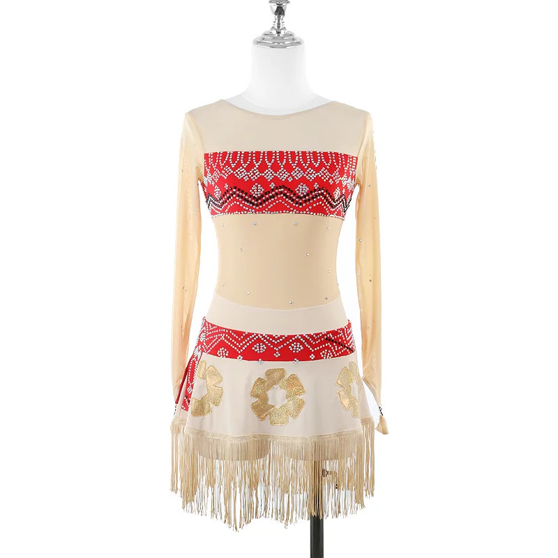 Figure Skating Dress Women Girls Ice Skating Skirt Rhythmic