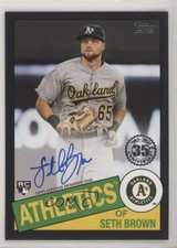 2020 Topps 1985 Topps Baseball Auto Black 156/199 Seth Brown #85A-SB Auto 0q5