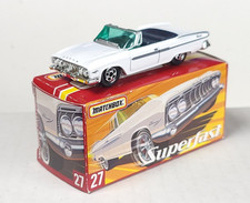 Matchbox Loose Superfast Wbox 27 1961 Dodge Dart Phoenix Convertible White Matchbox Loose Superfast Wbox 27 1961 Dodge Dart Phoenix Convertible White