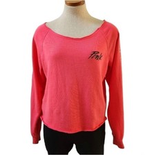PINK Victoria's Secret Slouch Neck Neon Sweatshirt size S/P