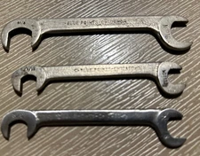 Blue Points -Chicago 90° Offset SAE Open End Ignition Wrenches USA-Lot of 3