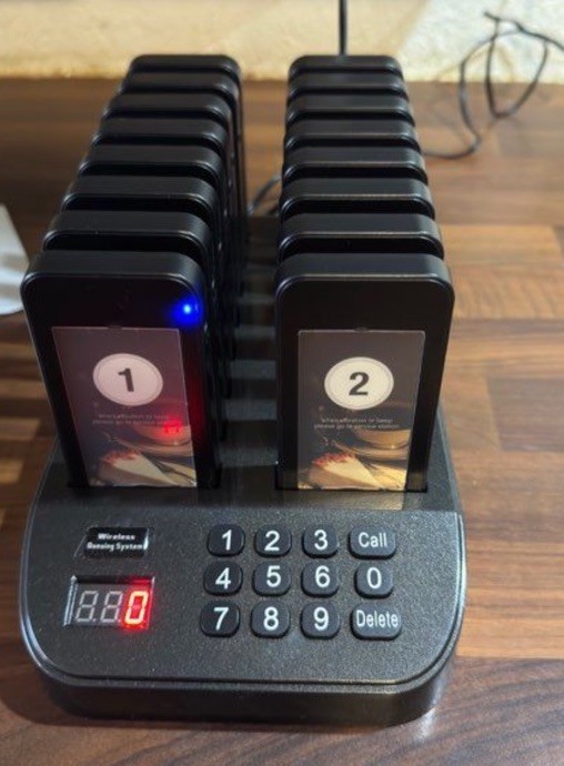 Bipeurs restaurant système d'appel à triple alerte vibreur et flash LED