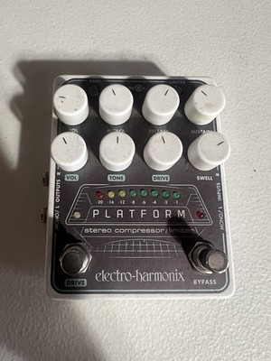 Electro Harmonix Platform Stereo Compressor Overdrive Guitar Pedal NOT TESTED